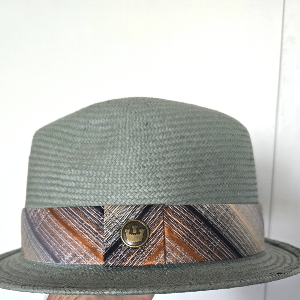 Goorin Bros Grey Straw Fedora